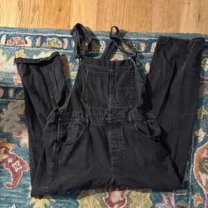 Free People Ziggy Overalls Black Large